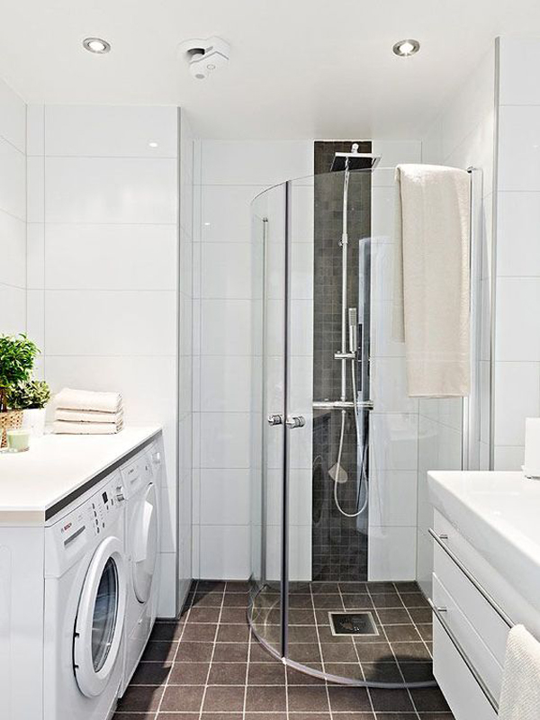 small-glass-shower-with-laundry-space