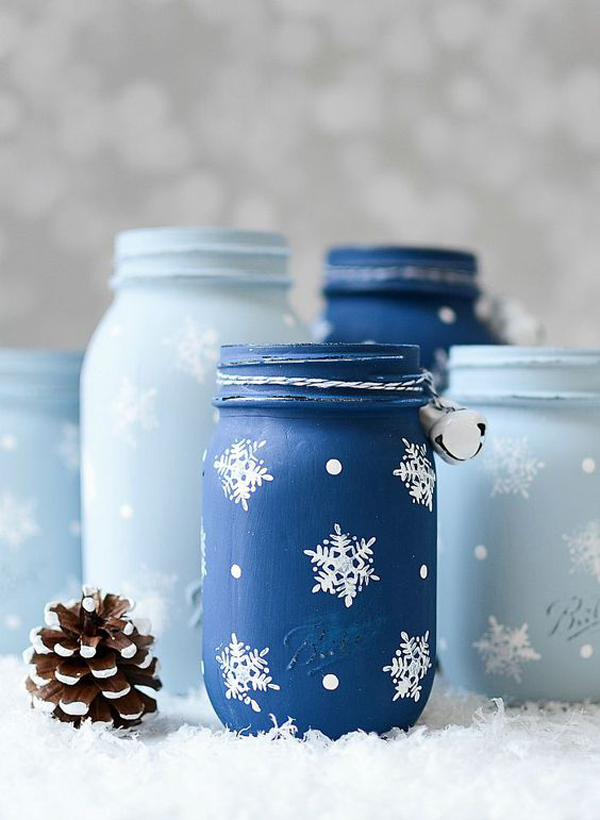 snowflake-blue-jars-christmas-decorations
