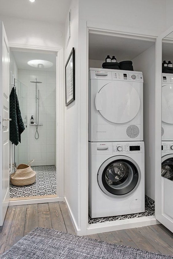 stylish-laundry-room-with-shower-decor