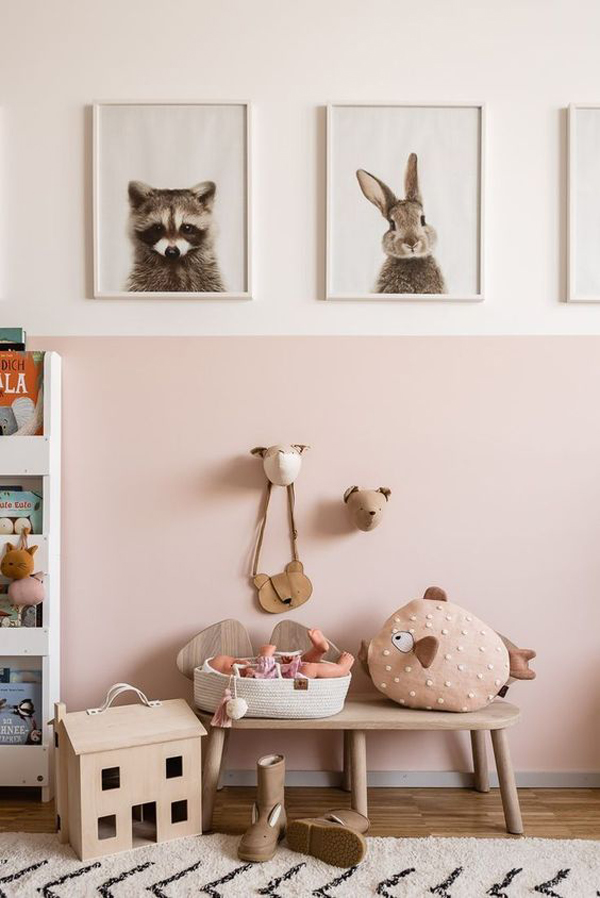 adorable-baby-pink-color-for-playroom