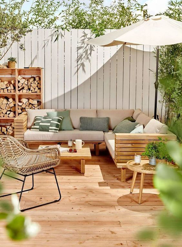 holiday-inspired-backyard-deck-with-firewood-store