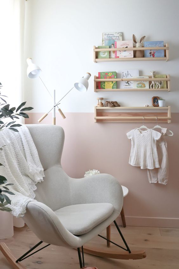 nursery-reading-nook-with-baby-pink-wall