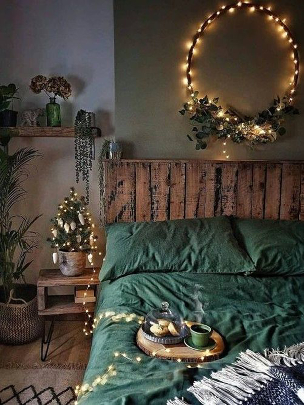 romantic-nature-bedroom-with-string-lights