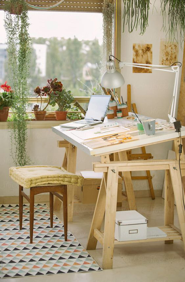 artist-home-studio-designs-with-plants