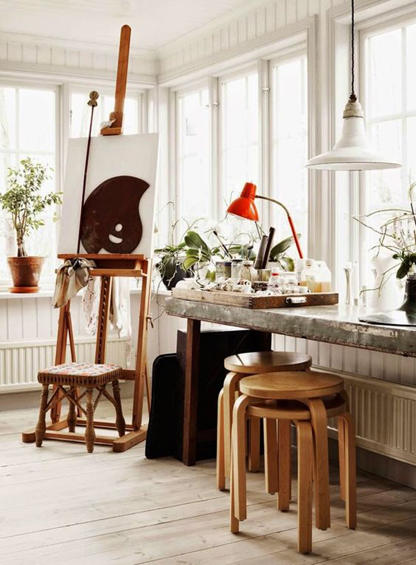 beautiful-swedish-home-art-studio-design