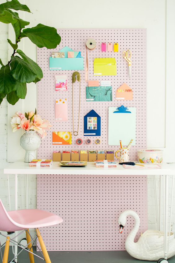 cute-desk-with-pegboard-color-wall