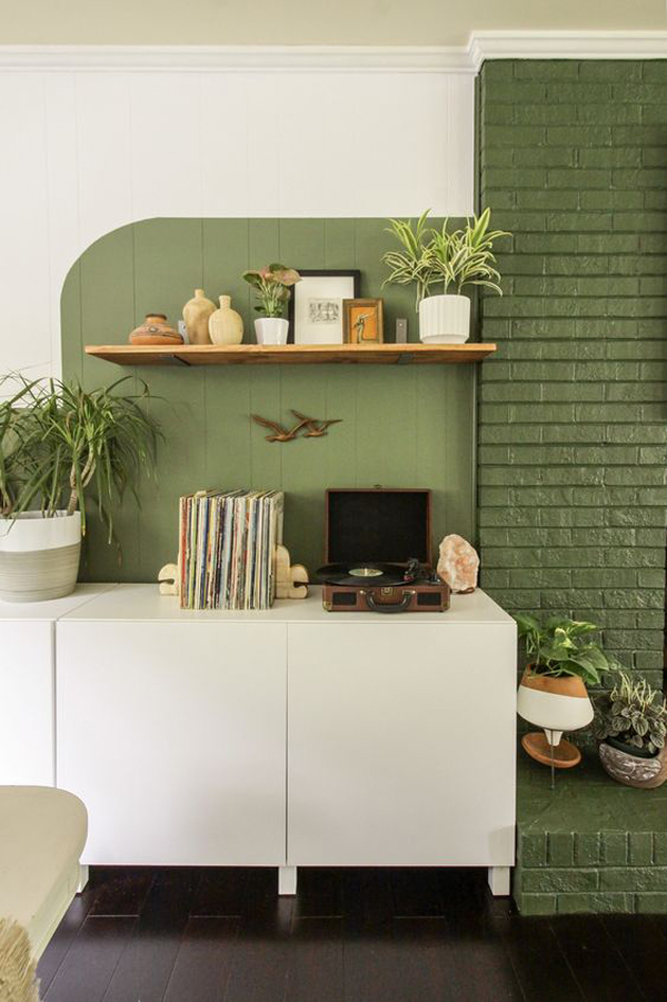 fresh-green-color-block-interior
