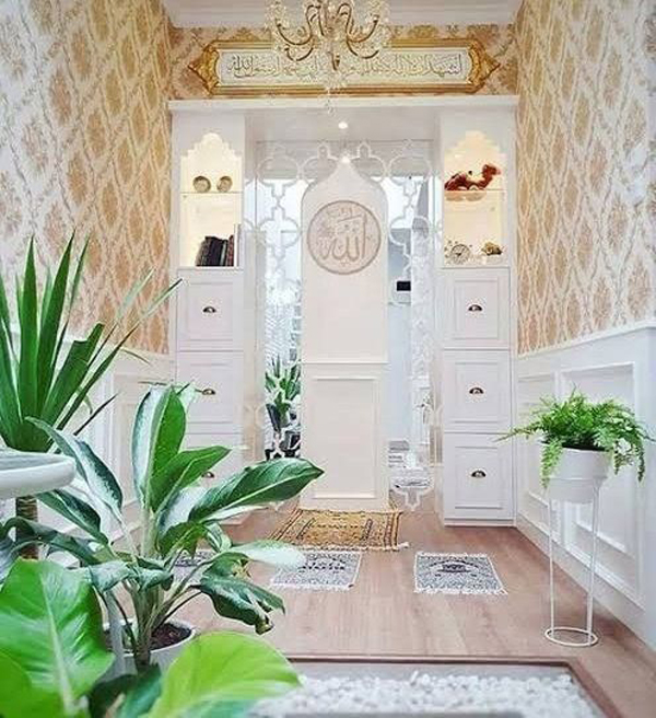muslim-prayer-room-ideas-with-indoor-planter