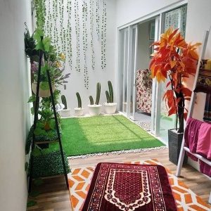 10 Tiny Prayer Room Ideas With Mini Garden | HomeMydesign