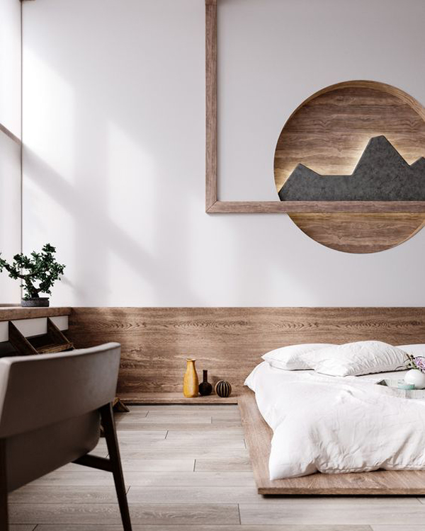 minimalist-japanese-bedroom-design-with-bed-floor