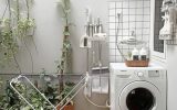 minimalist-laundry-room-with-drying-rack