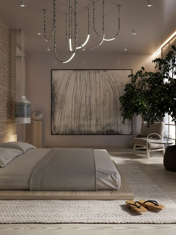 modern-japanese-bedroom-interiors-with-light