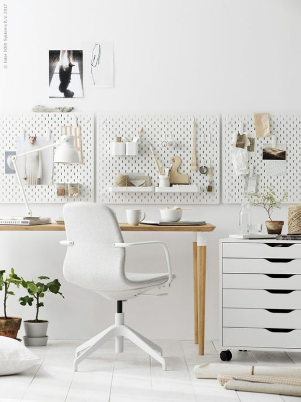 white-pegboard-desk-organizer-ideas