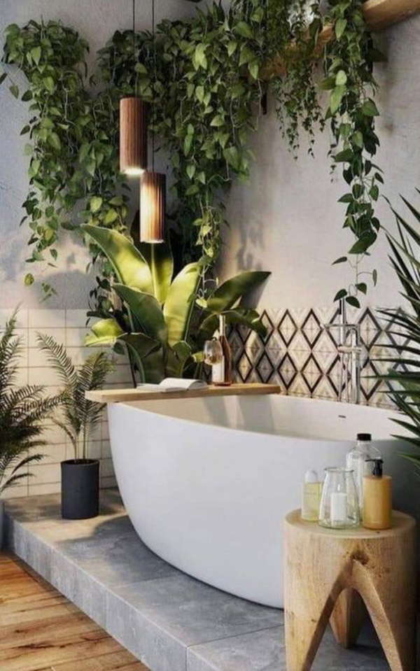 tropical-bathroom-vines-decor-with-spa
