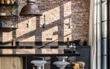 industrial-kitchen-lamp-with-exposed-brick-wall