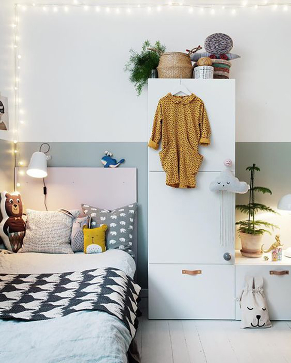 26 String Lights Ideas To Make A Kid's Room Dreamy - DigsDigs