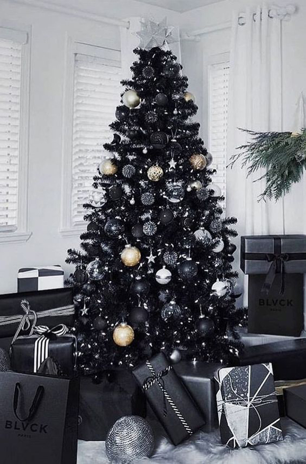 black-christmas-tree-decor-ideas