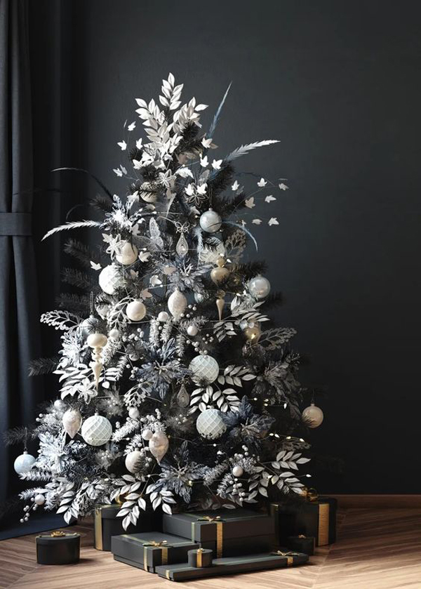 dark-christmas-tree-decor-ideas