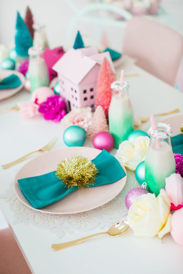 neon-christmas-table-centerpiece