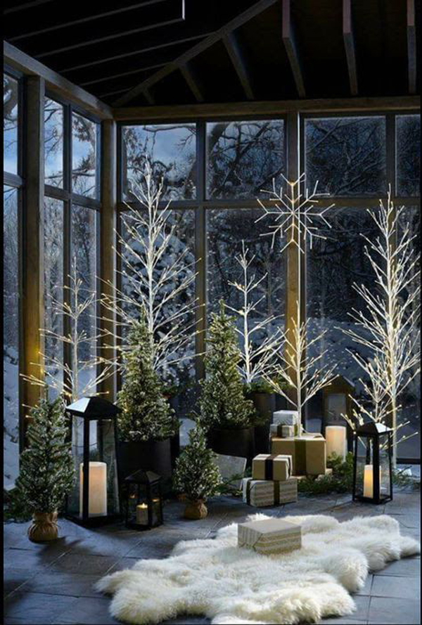 amazing-indoor-outdoor-snow-decor-with-flocked-trees