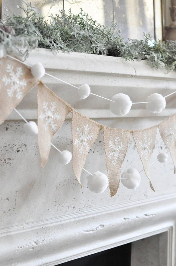 diy-snow-fireplace-garland