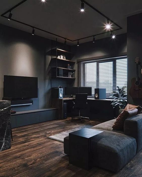 masculine-tv-and-game-room-for-men