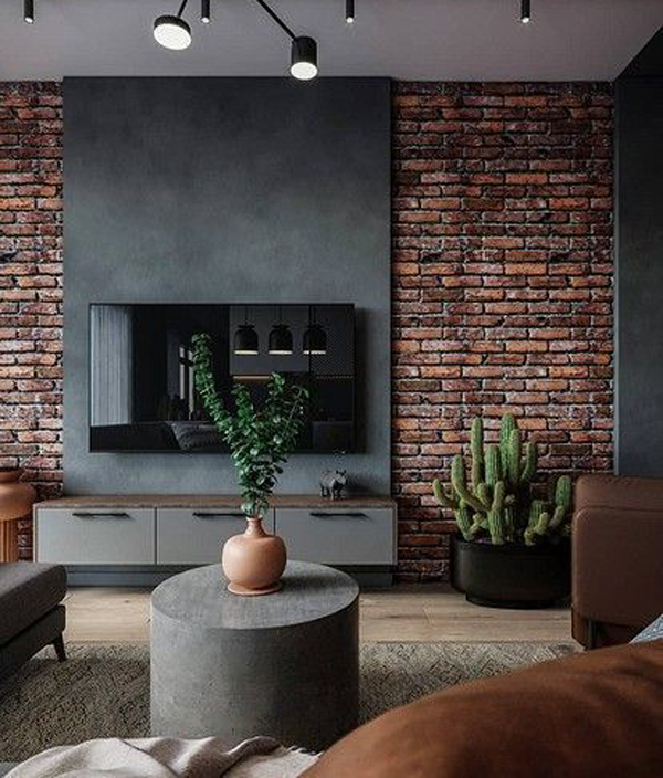 vintage-men-tv-room-with-exposed-brick