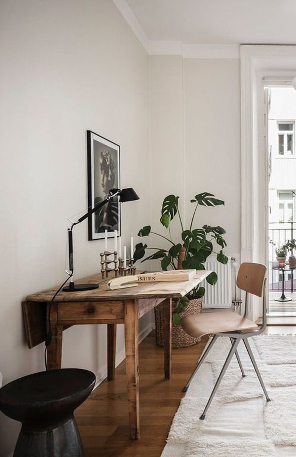 beautiful-vintage-home-office-decor-with-open-concept