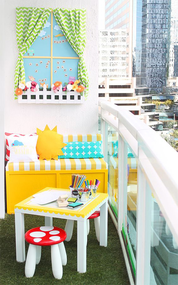 colorful-kid-balcony-reading-nook-with-study-desk-for-small-space