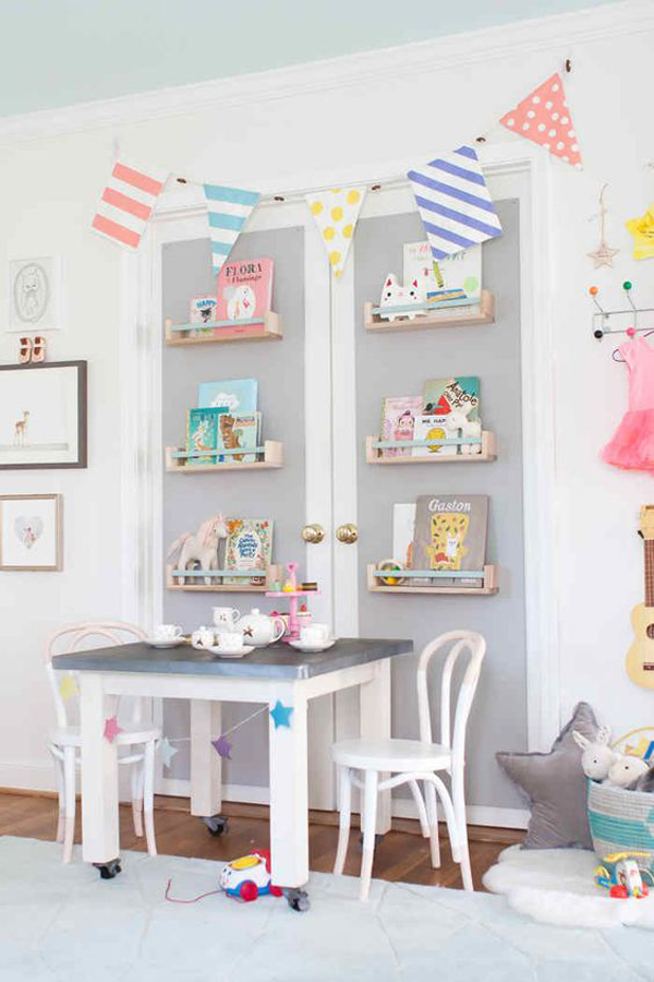 pastel-kid-desk-with-bookcases