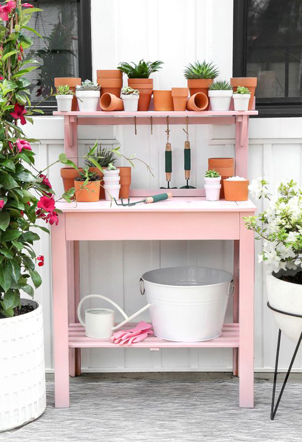 diy-pink-potting-station