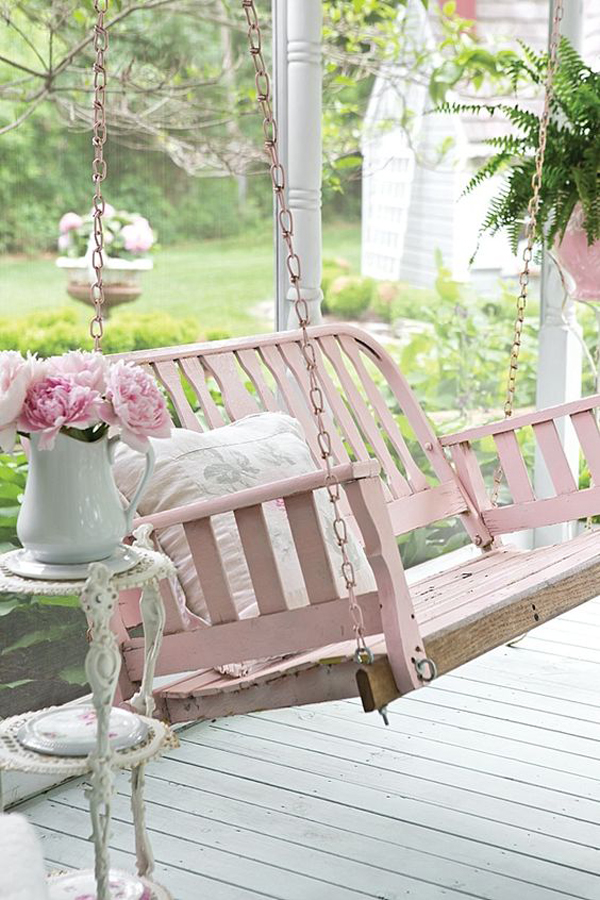 shabby-chic-pink-garden-with-swing-chairs