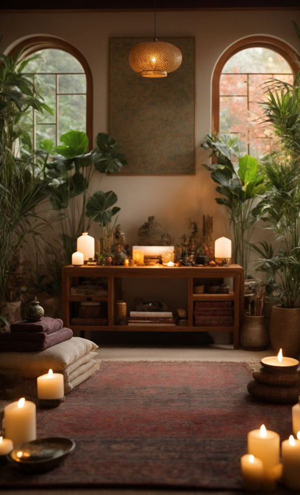 zen-meditation-room-with-indoor-plants