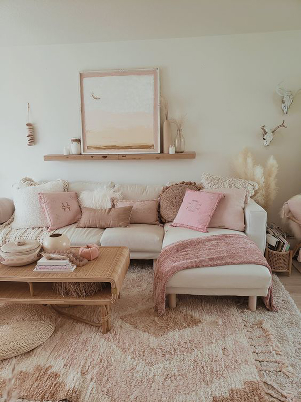 cute-boho-living-room-rug-ideas