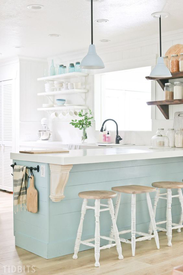 fresh-coastal-kitchen-design-with-pastel-blue-color