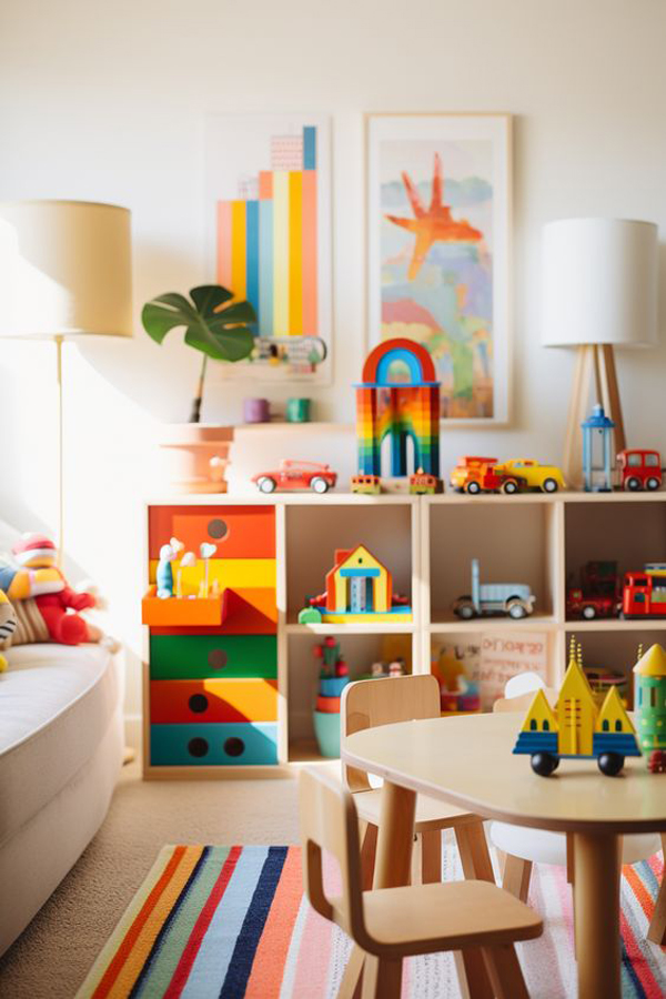 beautiful-playroom-ideas-with-rainbow-color