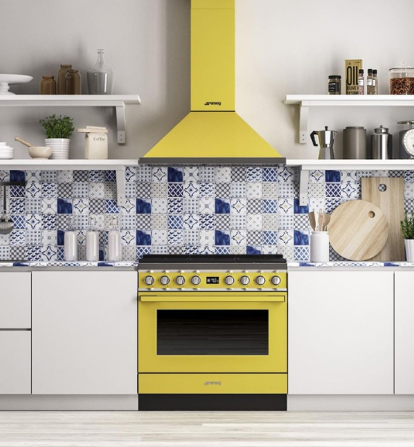 boho-modern-kitchen-decor-with-yellow-kitchen-hood