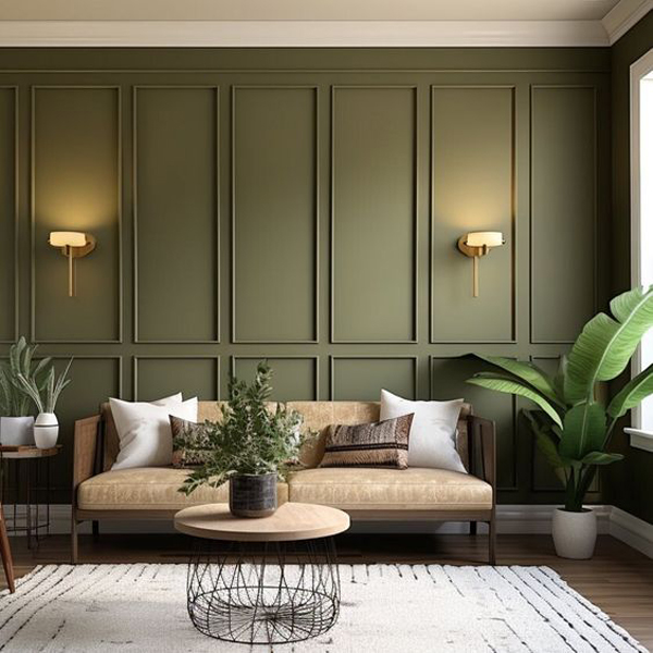 fresh-and-green-living-room-with-wall-moulding