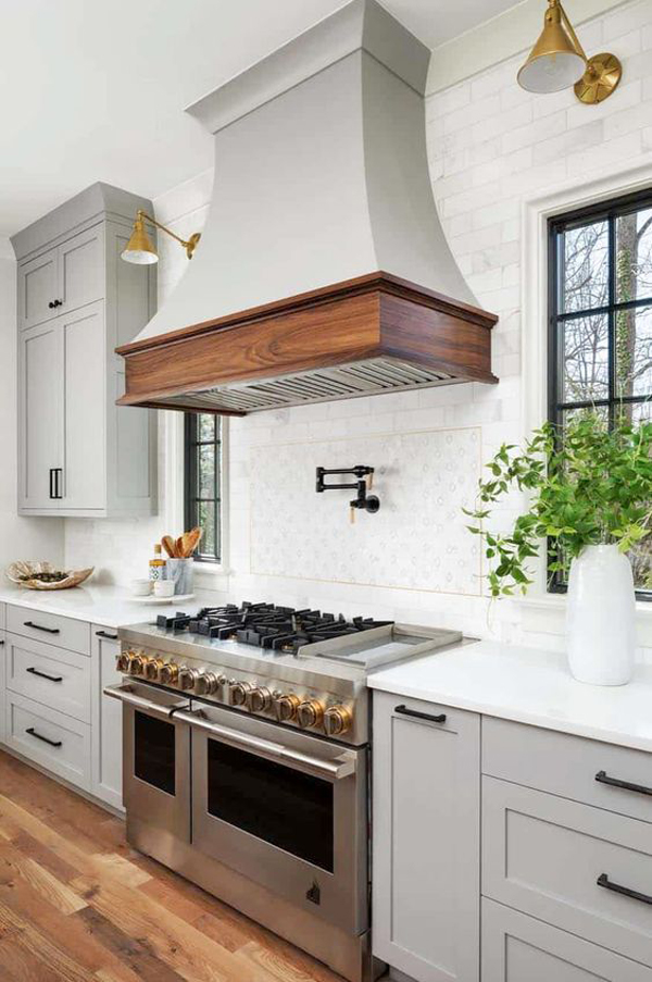 23 Trendy And Functional Cooker Hood Ideas In The Kitchen | HomeMydesign