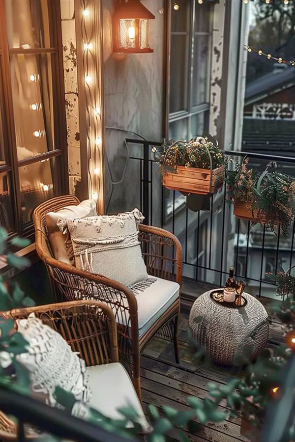 boho japandi balcony decor ideas