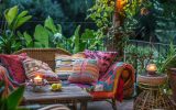 cozy boho patio garden ideas