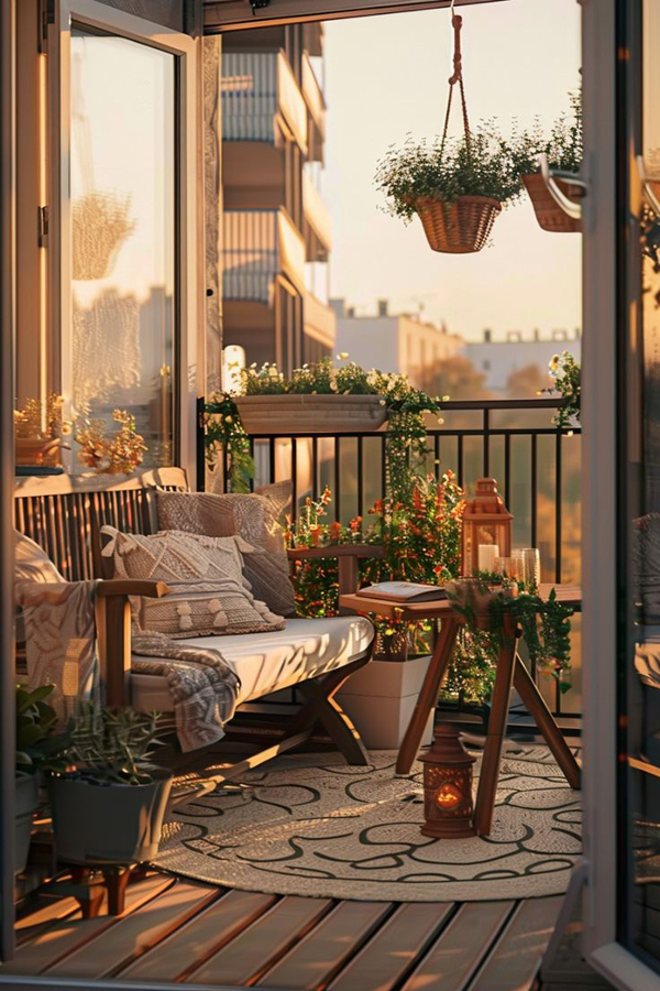 dreamy cozy fall balconies
