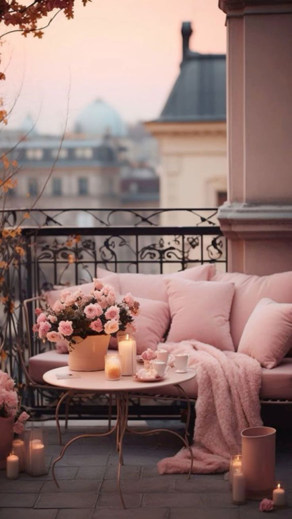 most romantic balcony decor for autumn