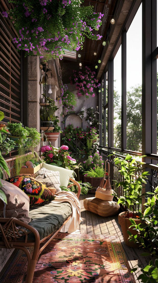 urban fall balcony garden designs