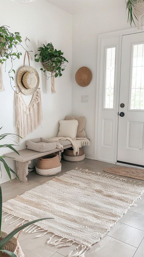 20+ Stylish Boho Entryway Ideas To Copy | HomeMydesign