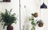 aesthetic diy kokedama ball planter display