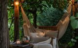 cozy reading nook with pergola garden