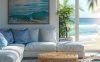 eco friendly beach living room decor