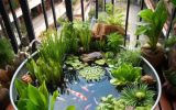 mini diy balcony pond design