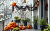 cool halloween decor for apartment balcony